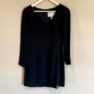 Hugo Buscati Collection Vintage Black Silk Dress